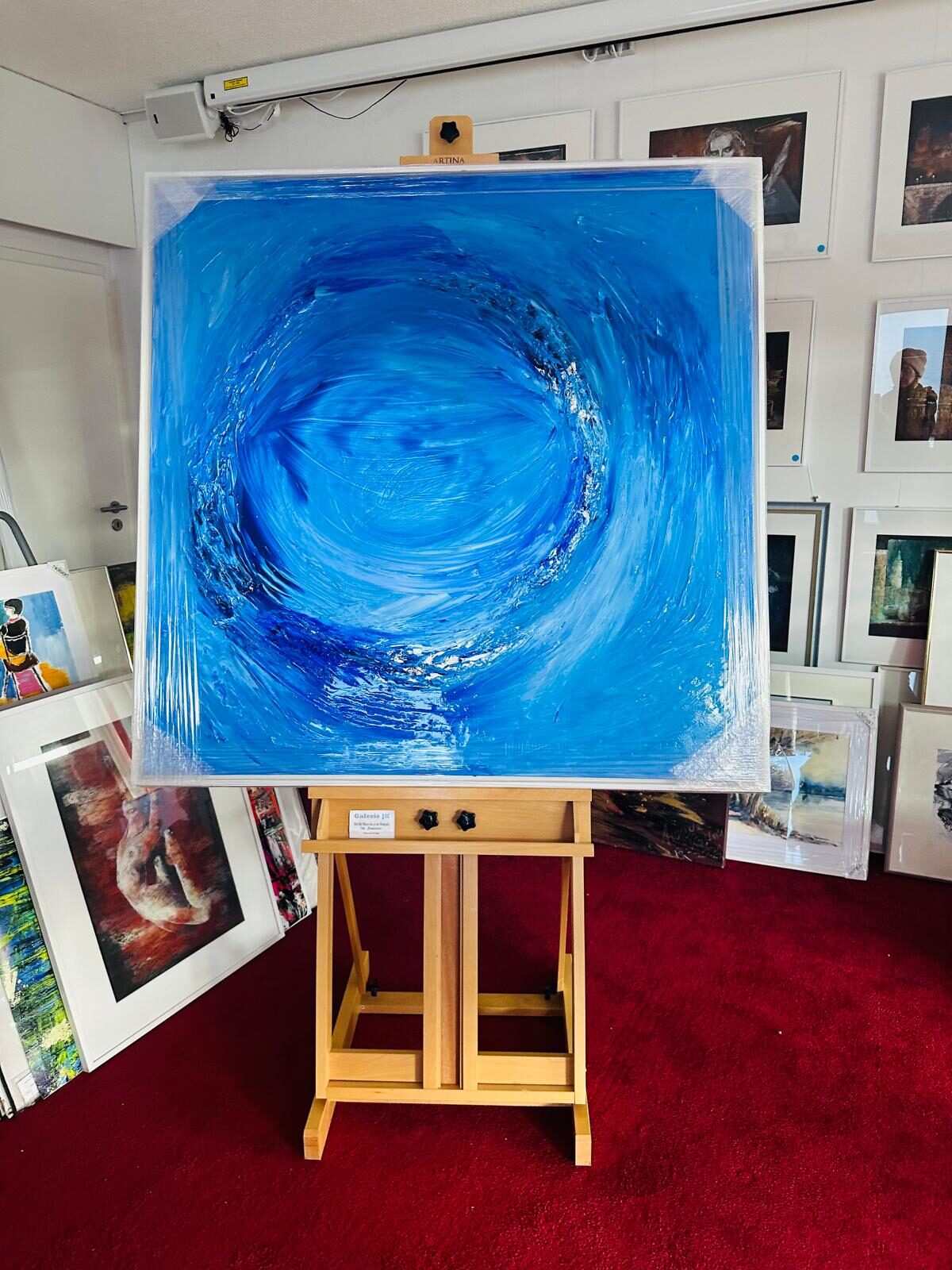 Arbeitsprozess im Atelier von Annette Lucia Kattau